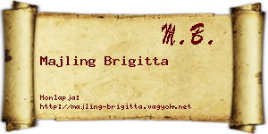 Majling Brigitta névjegykártya
